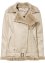 Lang Shearling-jakke med fuskepels, RAINBOW