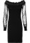 Off-Shoulder kjole med ermer i mesh, BODYFLIRT boutique