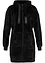 Loungewear langermet fleece-kosejakke med hette, bonprix