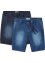 Bermuda-jeans med elastisk linning, Regular Fit, (2-pack), John Baner JEANSWEAR