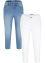Slim Fit-jeans Mid Waist, knelang (2-pack), John Baner JEANSWEAR