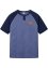Henley T-skjorte med raglanermer, kort arm, John Baner JEANSWEAR