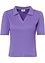 Ribbet polo-shirt, halvlang arm, bonprix