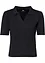 Ribbet polo-shirt, halvlang arm, bonprix