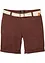 Stretch chino-bermuda med belte, Regular Fit, bonprix
