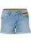 Pride jeansshorts med flagg-detalj, RAINBOW