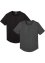 T-skjorte med brystlomme, av økologisk bomull (2-pack), RAINBOW
