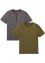 Henley T-skjorte (2-pack), bpc bonprix collection