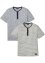 Henley T-skjorte (2-pack), bpc bonprix collection