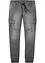 Regular Fit sweat-jeans med cargolommer, Straight, bonprix