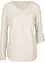 Viskosebluse med V-hals, lang arm, bonprix