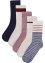 Myke sokker i ribbestrikk (5-pack) med satengsløyfe, bpc bonprix collection