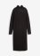 Strikket kjole i midi-lengde med ståkrage og splitter, bpc bonprix collection