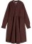 Cord-kjole av bomull med lommer, i A-fasong, knelang, bpc bonprix collection