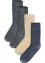 Ribbestrikkede sokker ( 4-pack) i glittergarn, med økologisk bomull, bpc bonprix collection