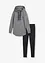 Joggedress med lang sweatshirt og leggings (2-delt), bonprix