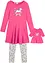 Jerseykjole+leggings med dukkekjole (3-delt sett), bonprix