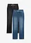 Straight jeans Mid Waist, 2-pack, bonprix