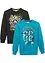 Sweatshirt i ren økologisk bomull (2-pack), bonprix