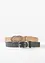 Belte med 2 utbyttbare spenner (2-pack), bonprix