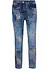 Slim Fit-jeans med blomsterbroderi, bonprix