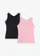 Lett topp med kryssede stropper (2-pack), bonprix
