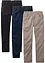 Regular Fit-pull on-bukse i ren bomull, Straight (3-pk), bonprix