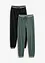 Joggebukse i bomullsmiks (2-pack), bonprix