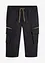 3/4-lang pull on-bukse med cargolommer, Regular Fit, bonprix