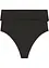 Highwaist-stringtruse med glanseffekt (2-pack), bonprix