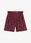 Crinkle-shorts med print og elastisk linning, bonprix