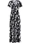 Maxi-kjole i trikot, kort arm, bonprix