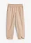 Ankellang bukse med lin og High Waist-komfortlinning, Loose Fit, bonprix