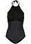 Medium shape-badedrakt med blonde, bonprix