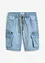 Lang jeansshorts med cargolommer, Regular Fit, John Baner JEANSWEAR