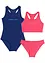 Badedrakt + bikini til barn (3-delt sett), bpc bonprix collection