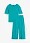 Loungewear-kosedress i ribbemateriale med kulotte, bonprix