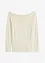 Ribbet Off Shoulder-genser, bonprix