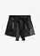 Shorts i imitert skinn, bonprix