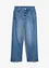 Wide-jeans Mid Waist, splitt, bonprix