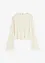 Ribbet topp i 100% bomull, bonprix