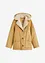 Shearling-jakke med hette, bonprix