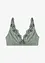 Triangel-bralette uten bøyle i glinsende materiale, bonprix