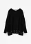 Poncho-genser med maljer, bonprix