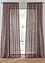 Gardin i lin-look med resirkulert polyester (2-pack), bonprix
