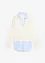 Genser i finstrikk med bluse-innfelling, bonprix
