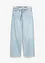 Wide Leg-jeans, Mid Waist, frynser, bonprix