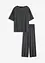 Loungewear-kosedress i ribbemateriale, oversized, bonprix