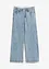 Wide Leg-jeans, Mid Waist, komfortlinning med strass, bonprix