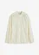 Lett transparent bluse med blomsterapplikasjon, bonprix